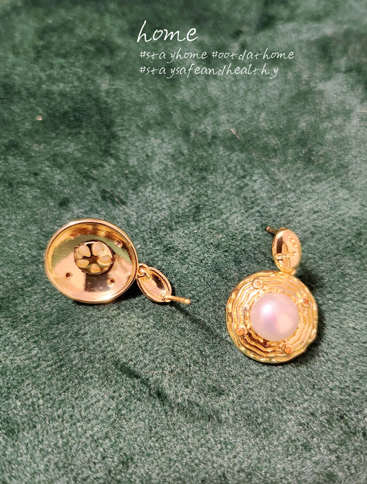 Freshwater Pearls 14K Gold Plated Earring