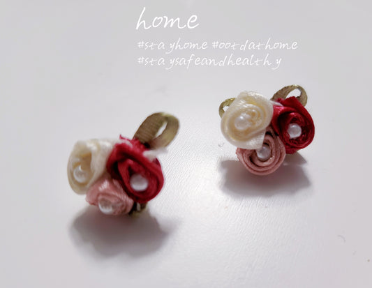 925 Sterling Silver Handmade Flowers Earring