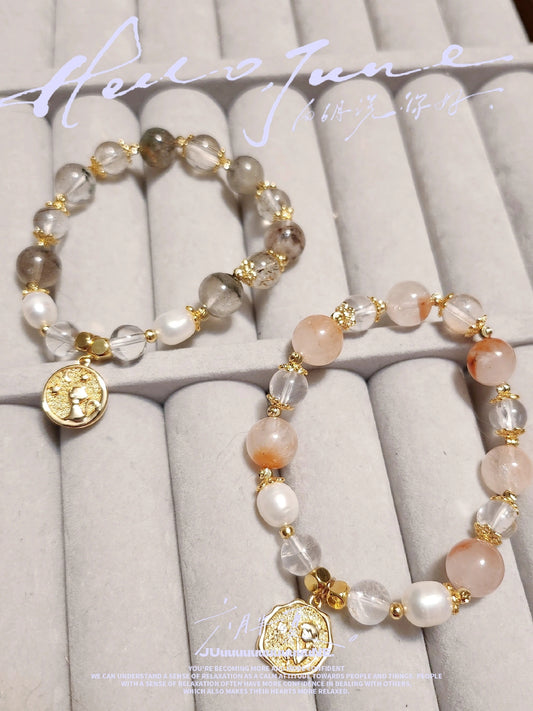 Handmade Crystal Bracelet- Sunrise Glow