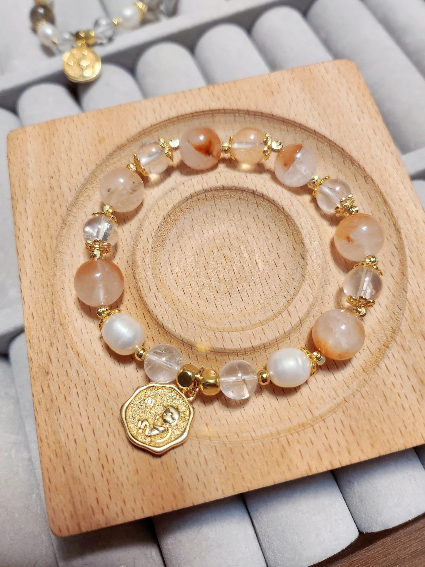 Handmade Crystal Bracelet- Sunrise Glow