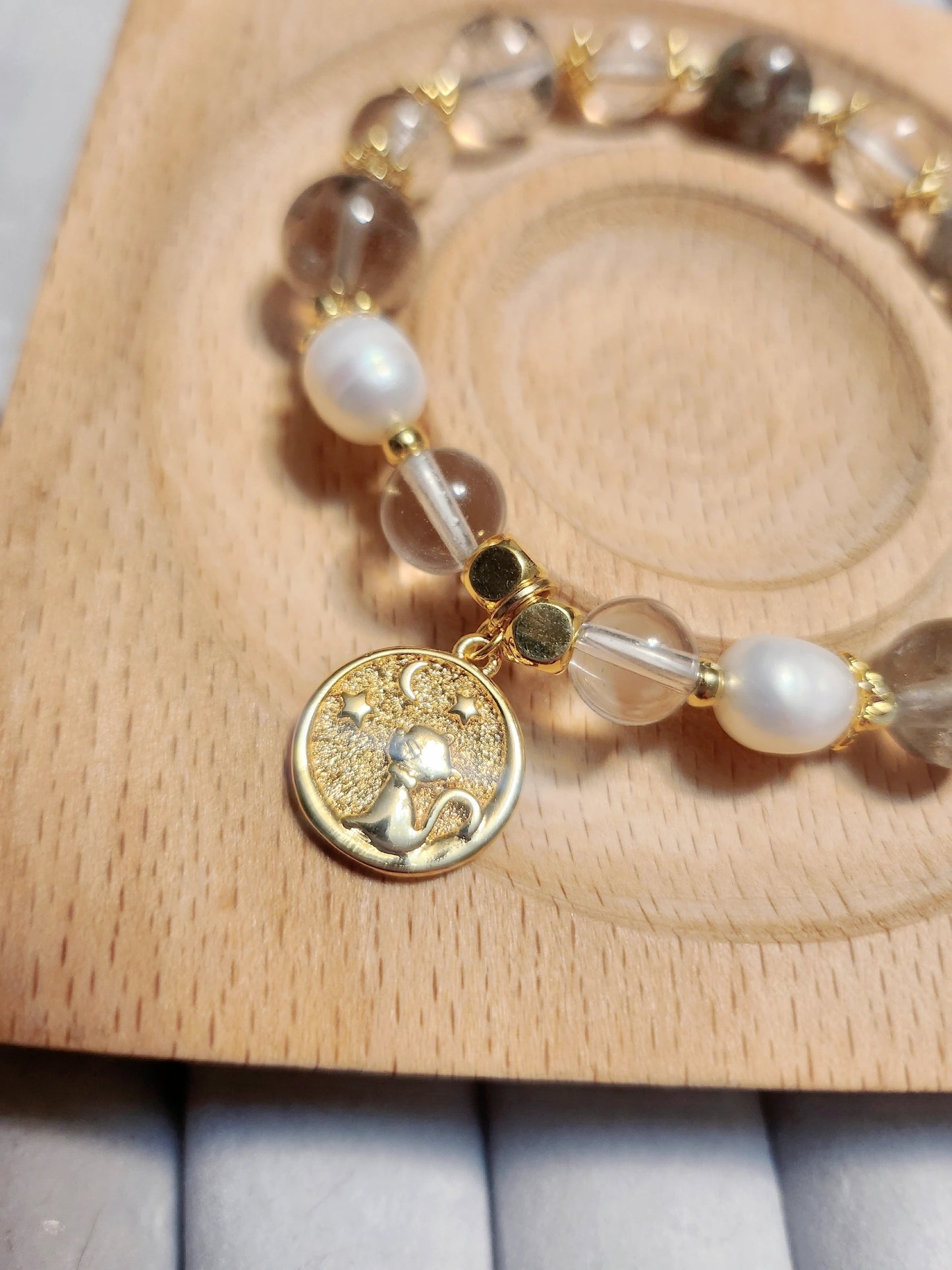 Handmade Crystal Bracelet- Sunrise Glow
