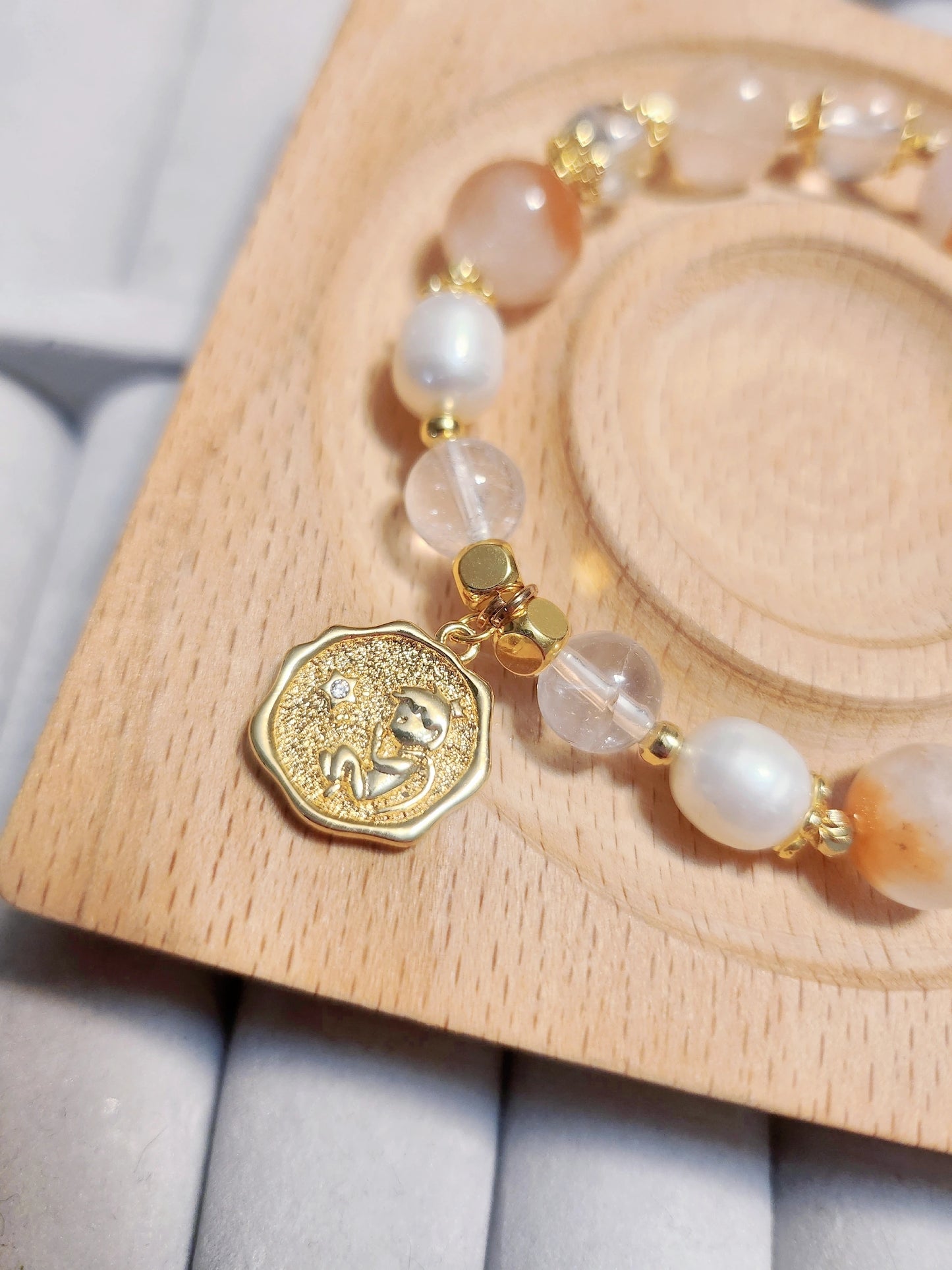Handmade Crystal Bracelet- Sunrise Glow