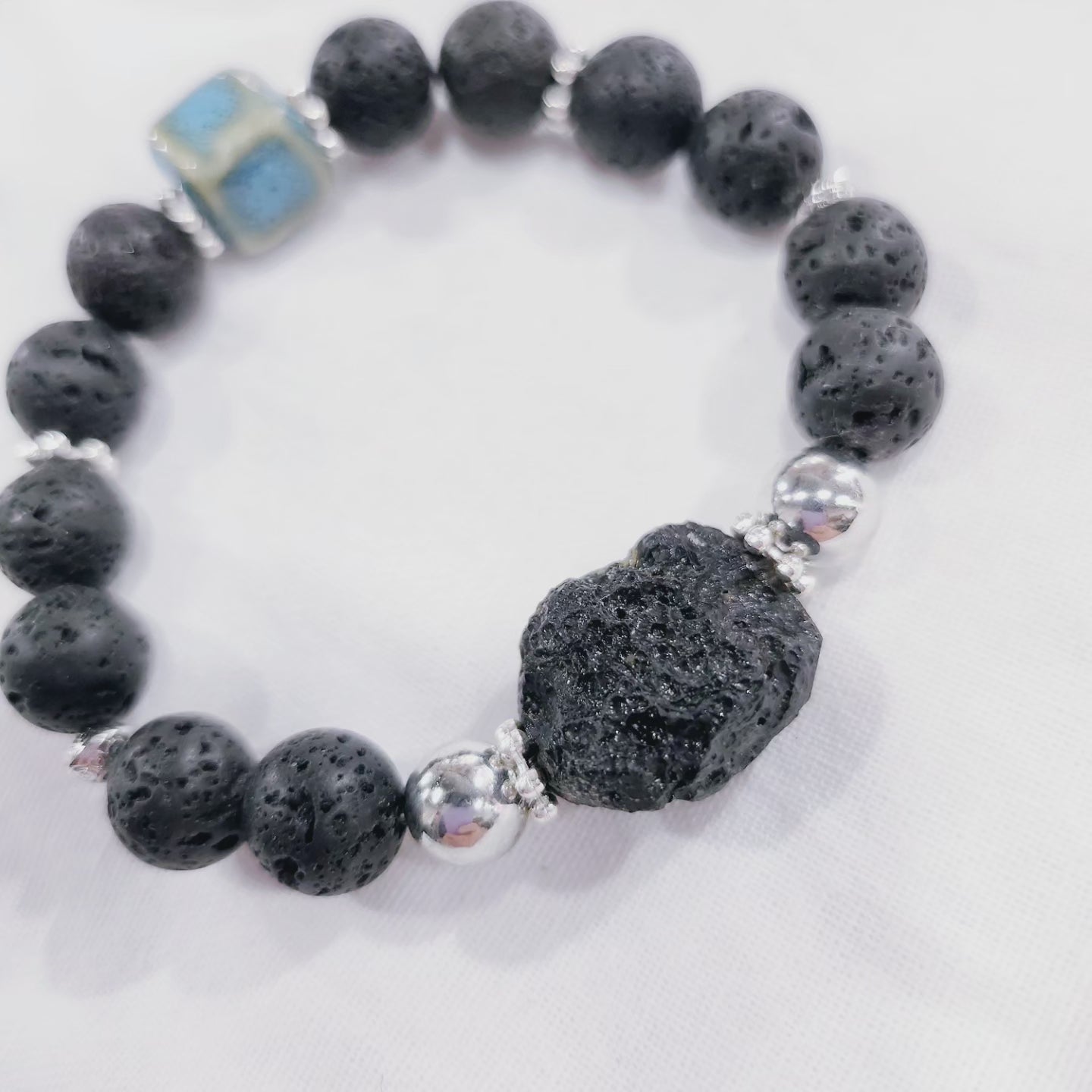 Handmade Crystal Bracelet - Black Knight