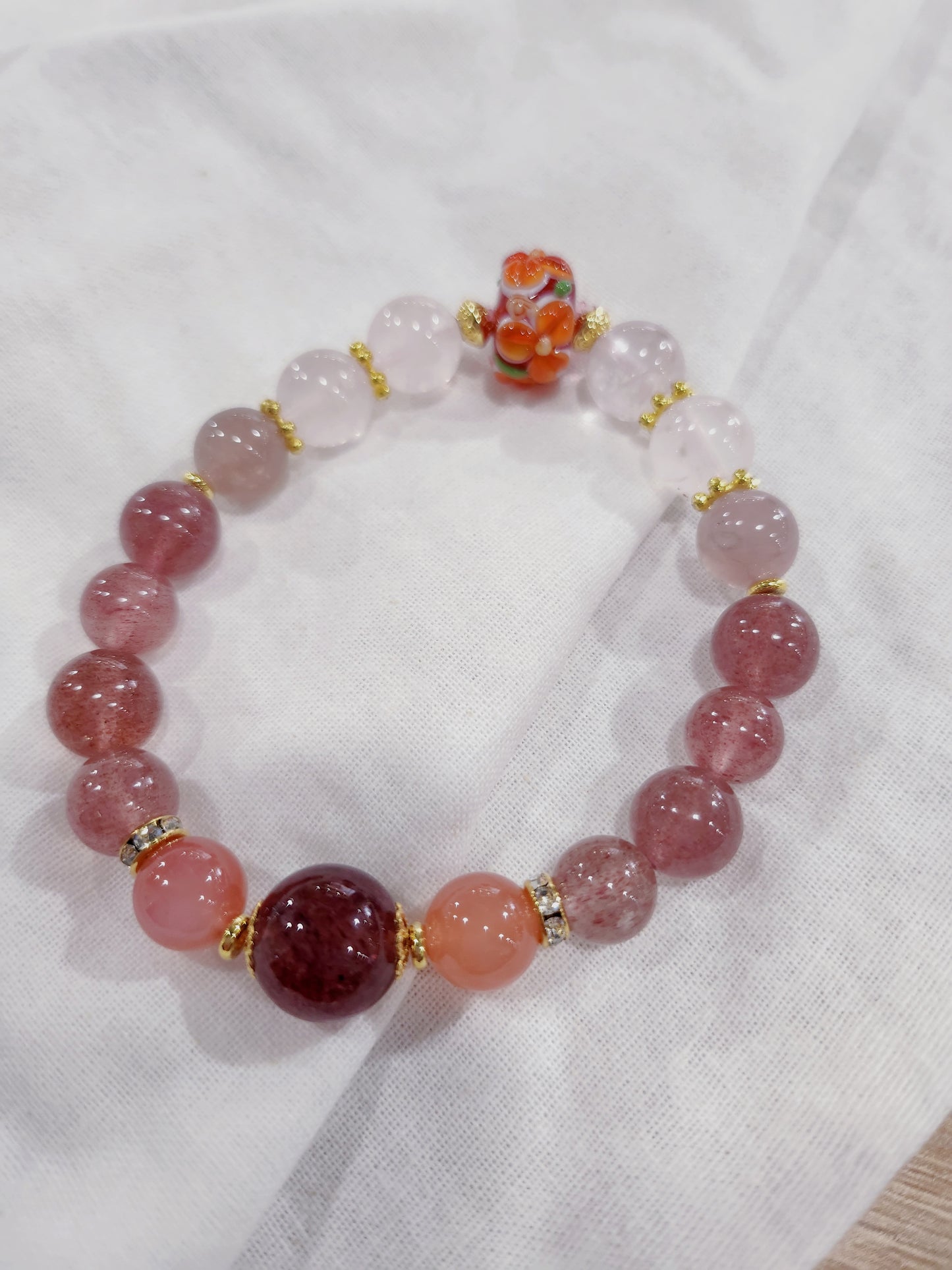 Blooming Summer Handmade Crystal Bracelet