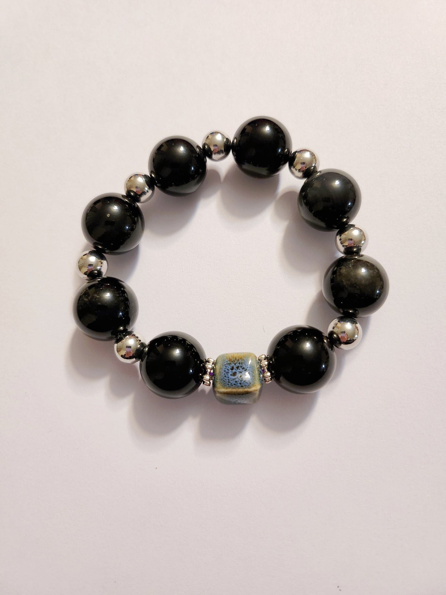 Handmade Crystal Bracelet Nightfall Guardian