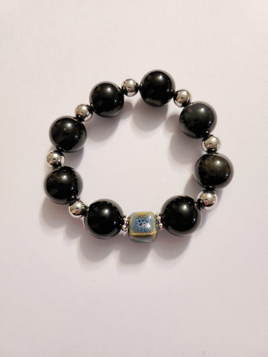 Handmade Crystal Bracelet Nightfall Guardian