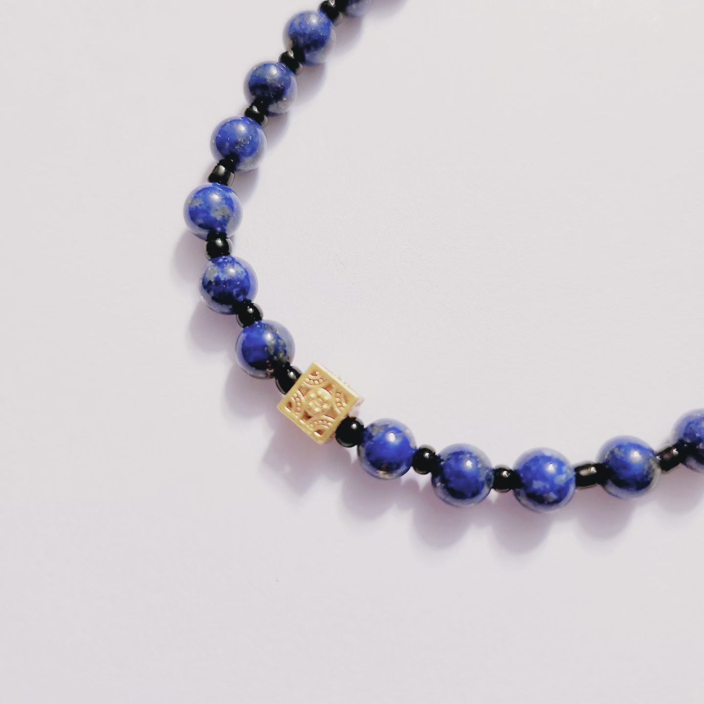 Handmade Crystal Bracelet Midnight Blue Elegance