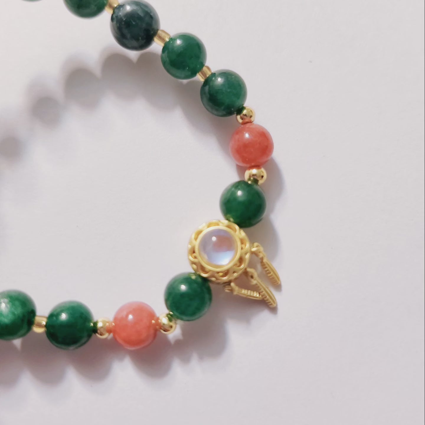 Handmade Crystal Bracelet- Emerald Elegance