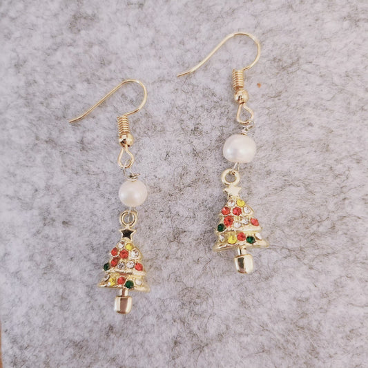 XMAS Tree Handmade Earring