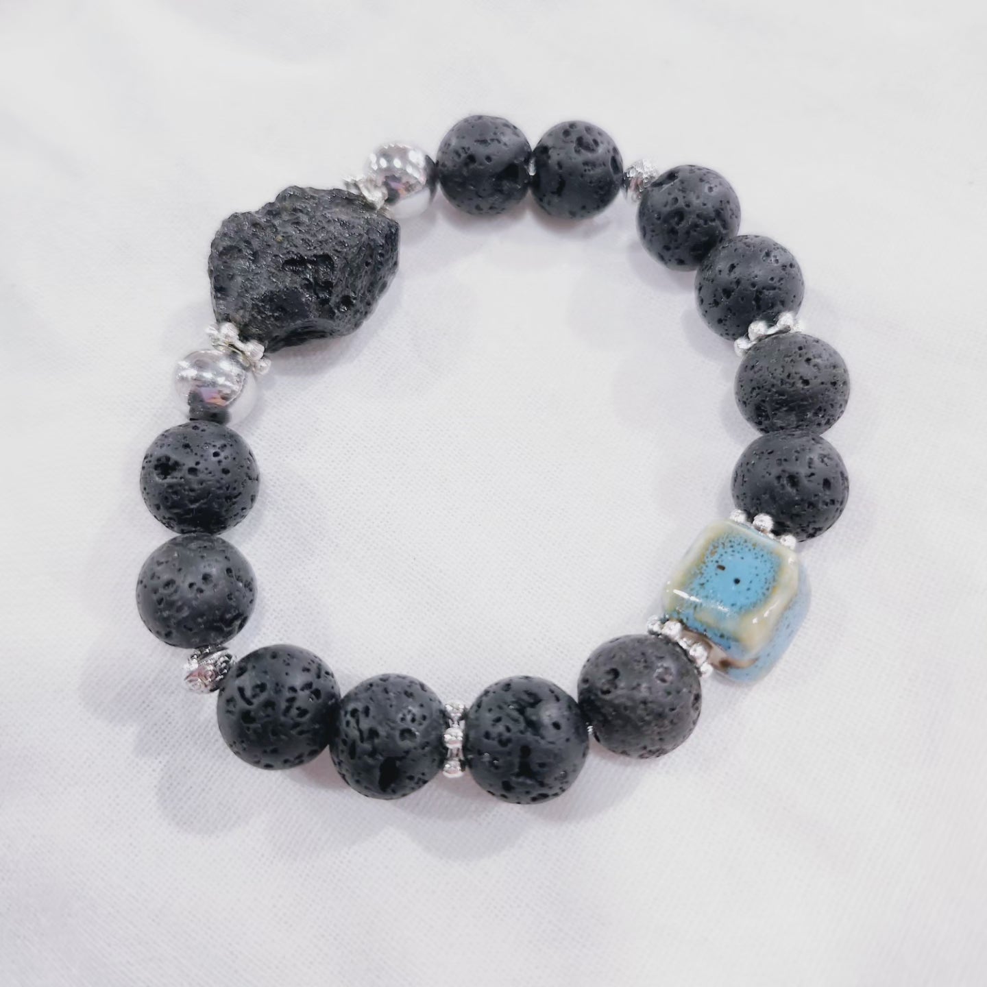 Handmade Crystal Bracelet - Black Knight