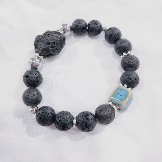 Handmade Crystal Bracelet - Black Knight