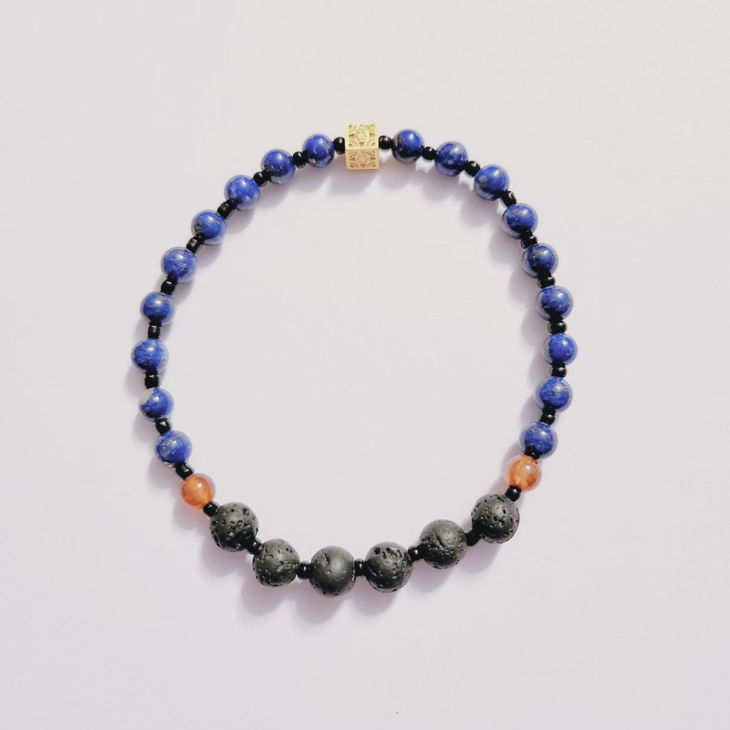 Handmade Crystal Bracelet Midnight Blue Elegance