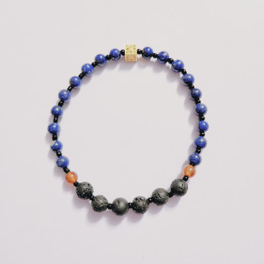 Handmade Crystal Bracelet Midnight Blue Elegance